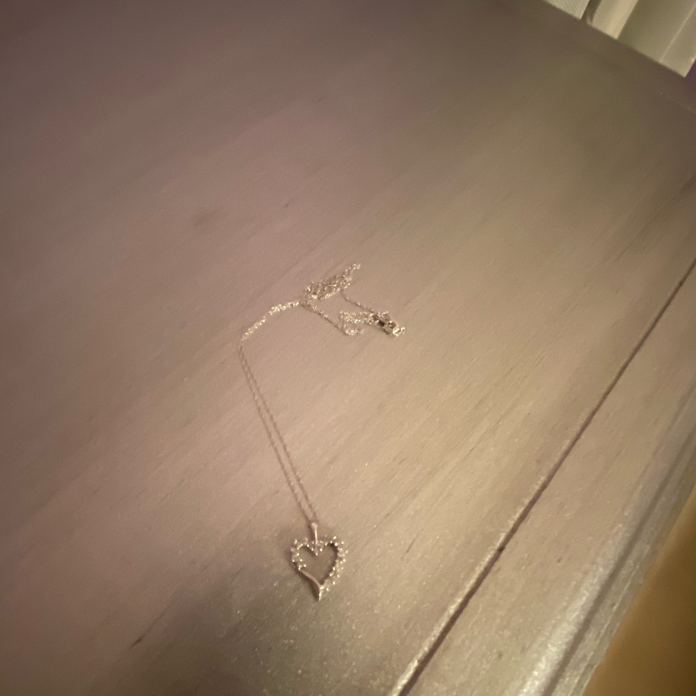 Zales heart diamond necklace